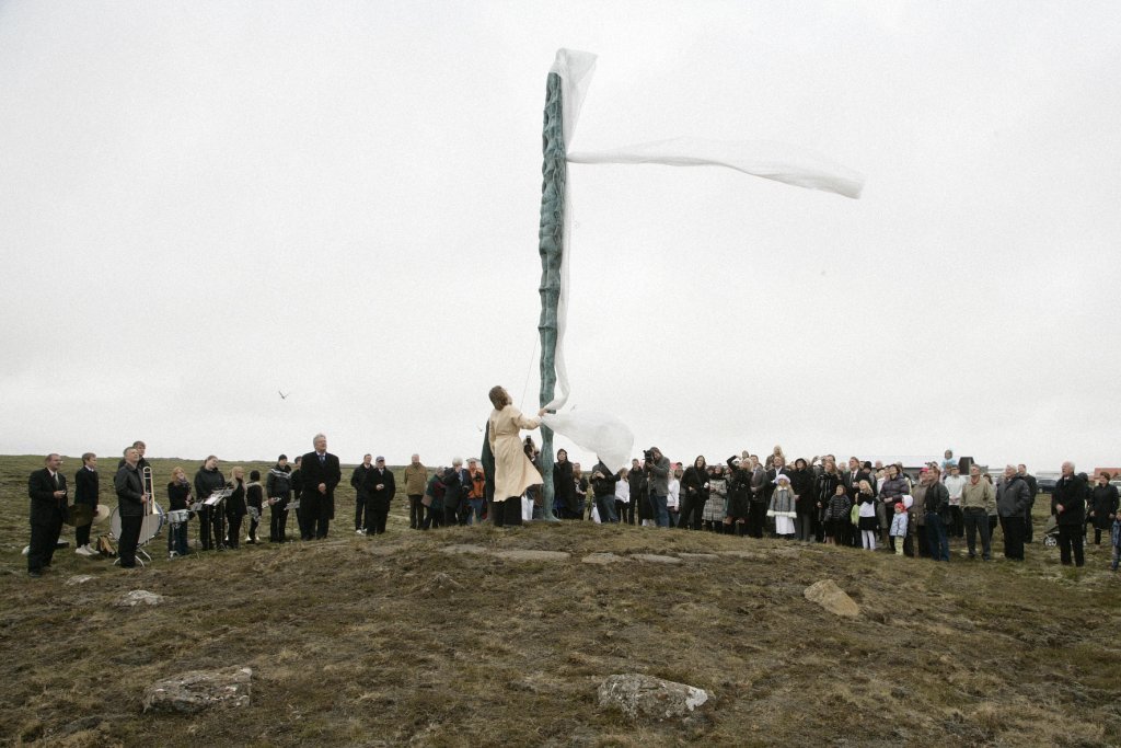 Afhjúpun listaverksins Skynjun 2008