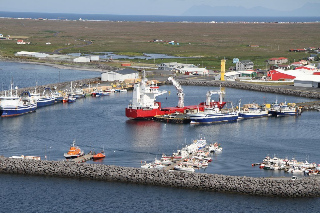 Sandgerðishöfn séð úr lofti