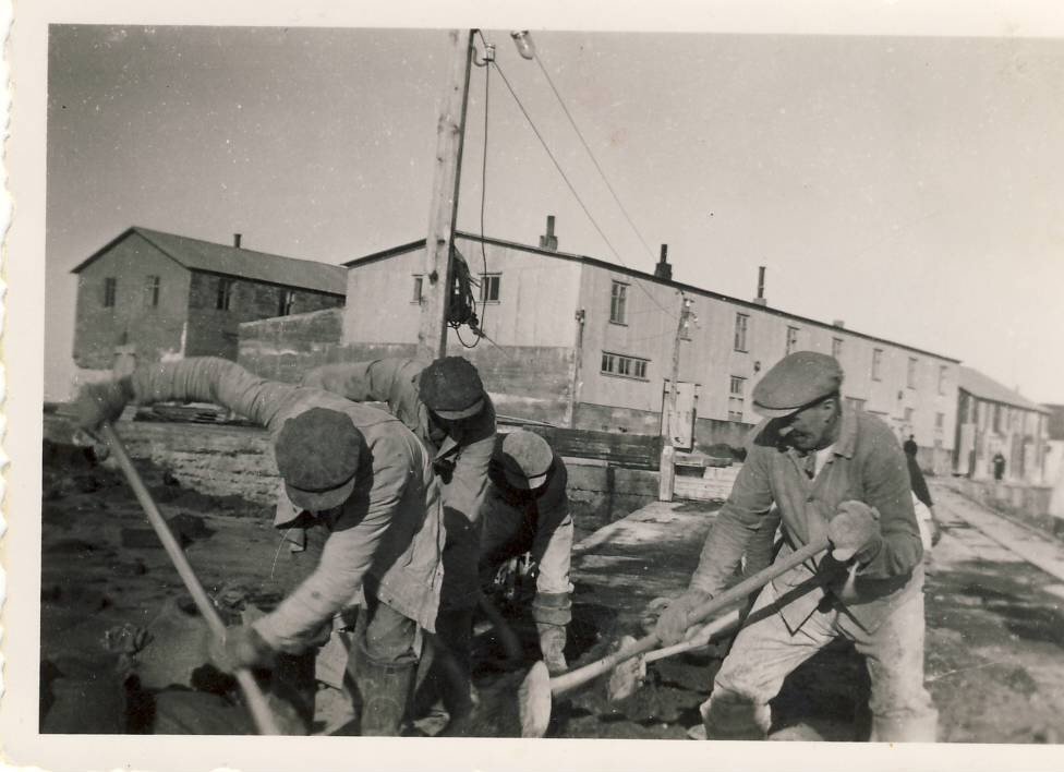 Steypt á norðurbryggju