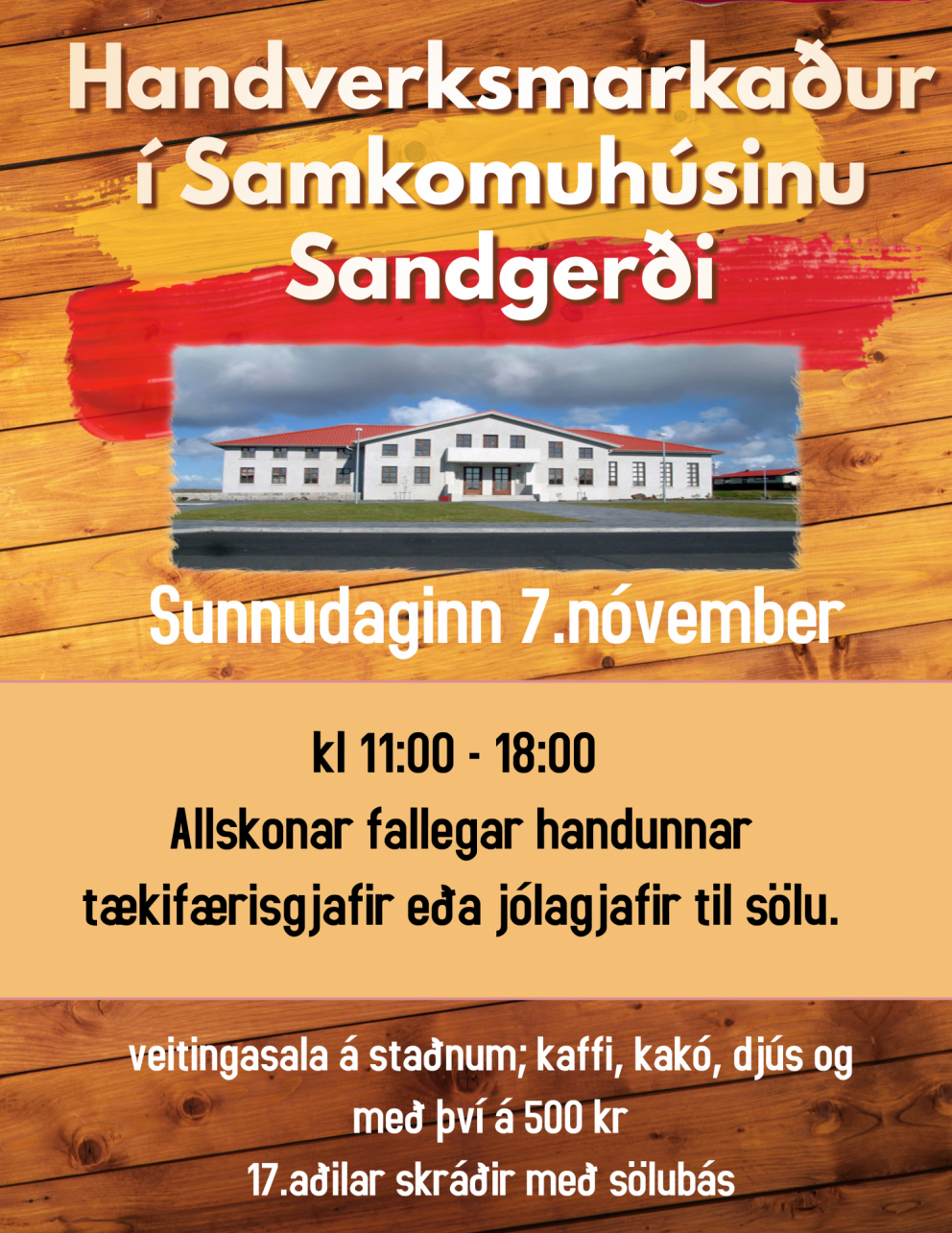 Handverksmarkaður Miðhúsa í Samkomuhúsinu í Sandgerði