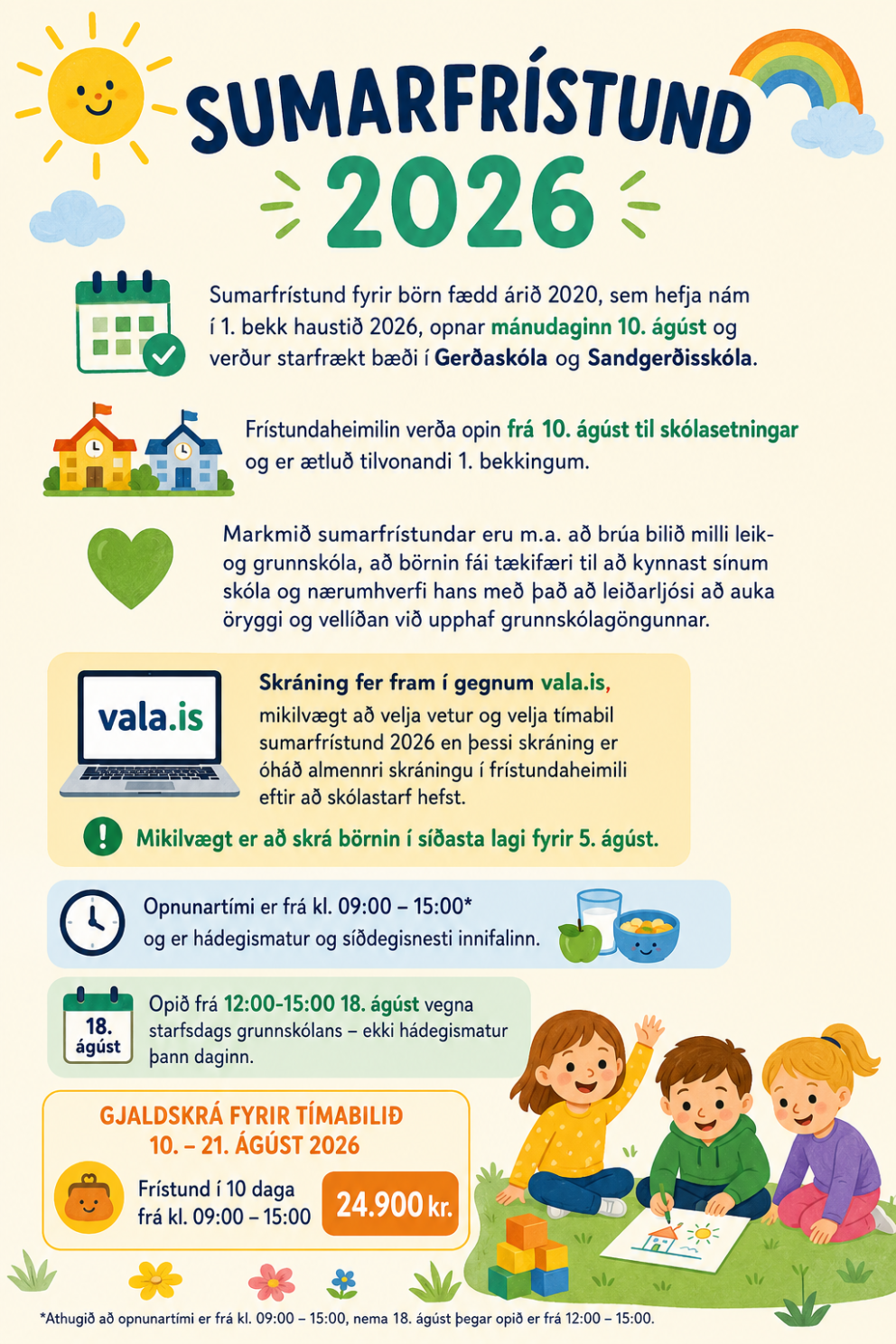 Sumarfrístund 2026