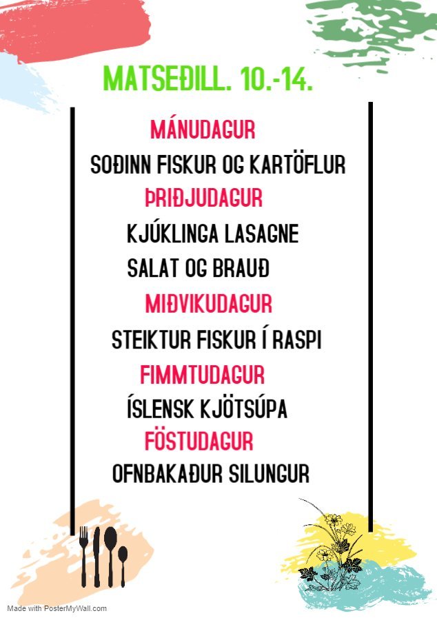 Matseðill vikunnar í Miðhúsum