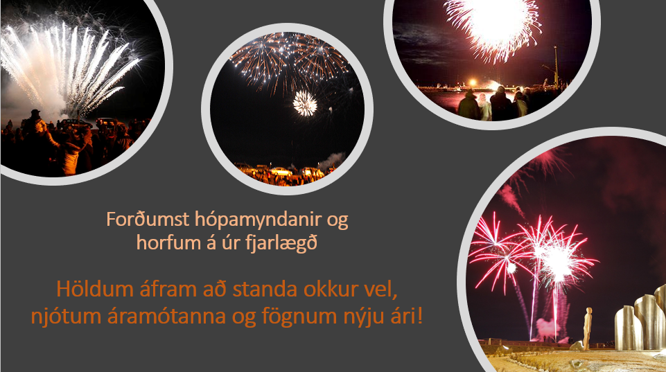Flugeldasýningar á gamlárskvöld