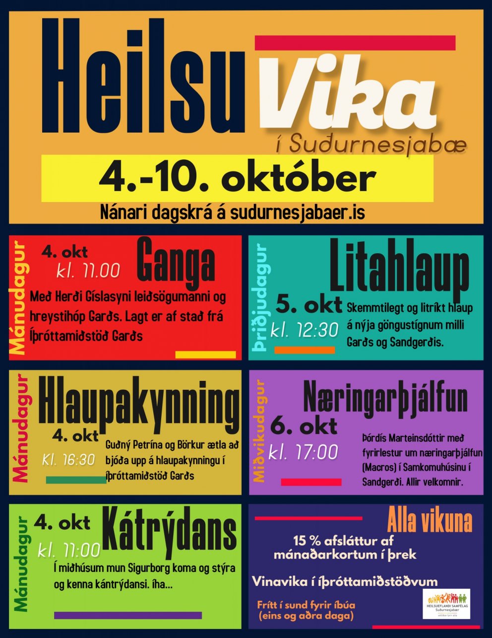 Heilsu- og forvarnavika 4.-10. október