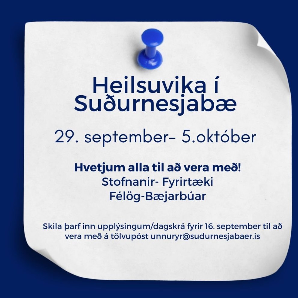 Heilsuvika í Suðurnesjabæ