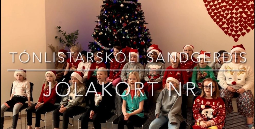 Jólakort frá Tónlistarskóla Sandgerðis