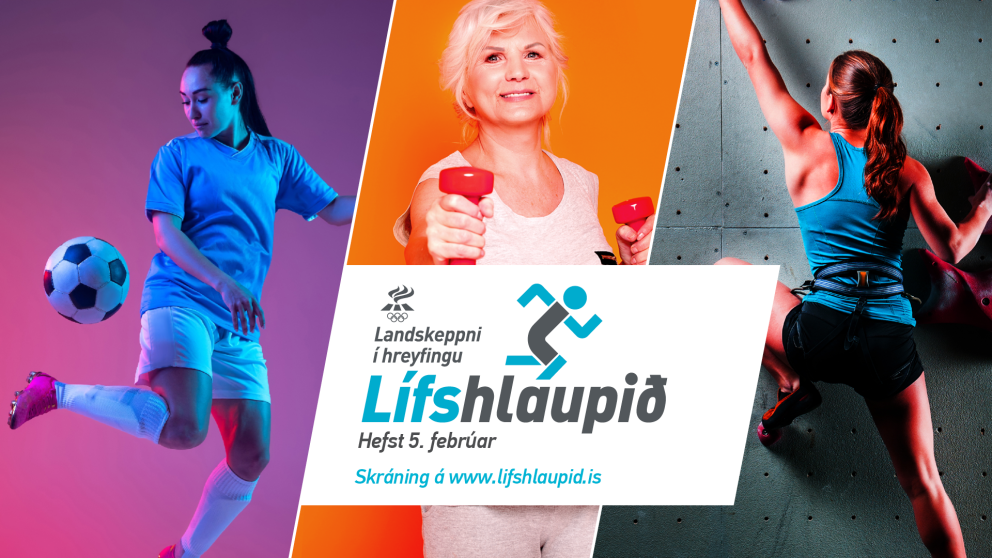 Skráning í Lífshlaupið er hafin, keppni hefst 5. febrúar!