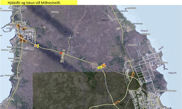 Sandgerðisvegur verður lokaður 8. maí frá kl. 8:00 - 14:00