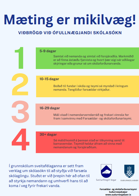 Mæting er mikilvæg