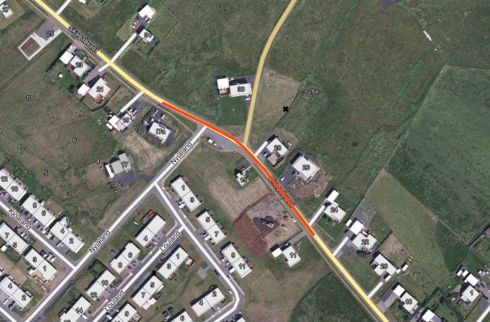 Gatnaviðgerðir á Skagabraut