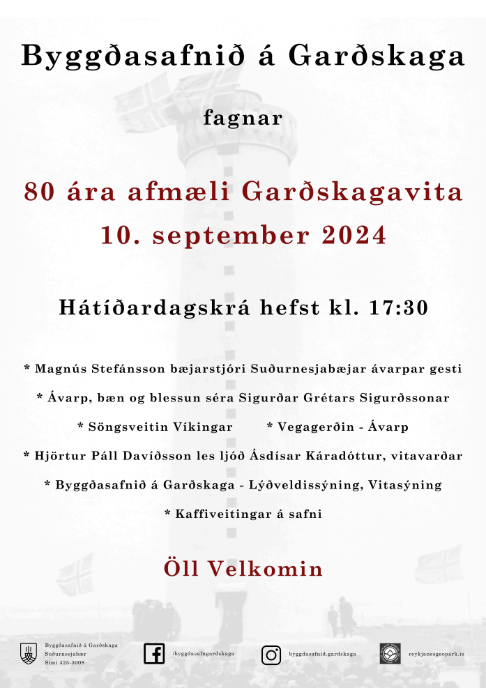 80 ára afmæli Garðskagavita þann 10.september