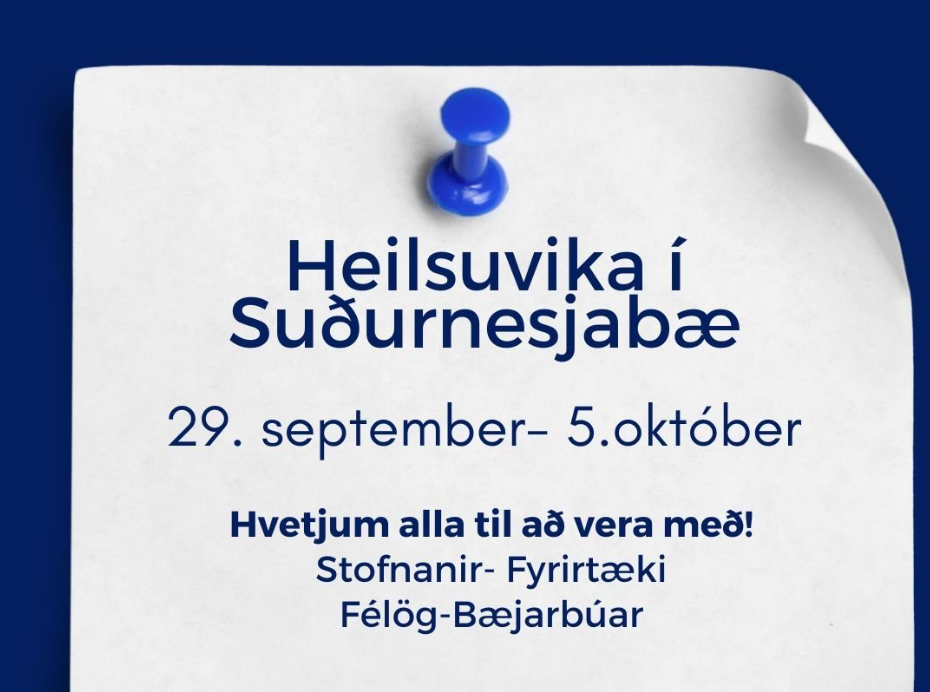 Heilsuvika Suðurnesjabæjar er hafin