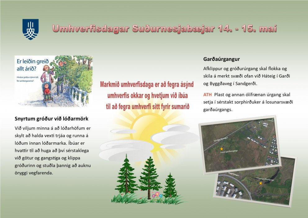 UMHVERFISDAGAR SUÐURNESJABÆJAR 14. – 15. maí 2021