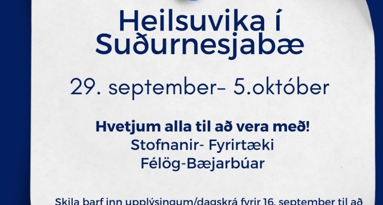Heilsuvika í Suðurnesjabæ