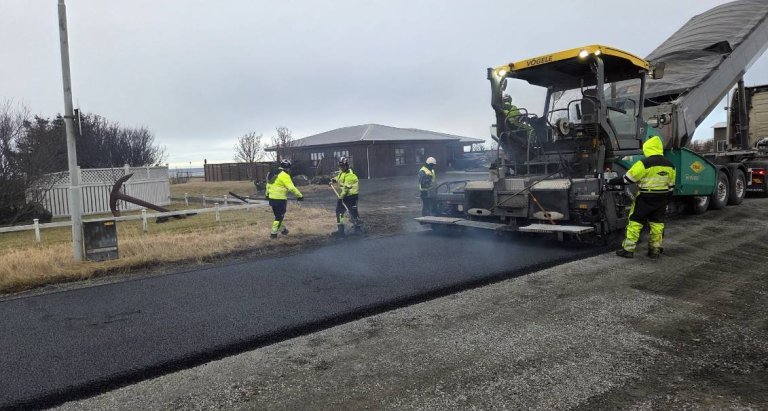 Vetrarmalbikun á Stafnesvegi í Sandgerði – Sumarverk í janúar