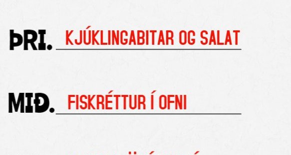 Matseðill vikunnar í Miðhúsum 8. - 12. ágúst