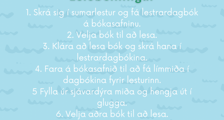 Sumarlestur barna á bókasafni Suðurnesjabæjar